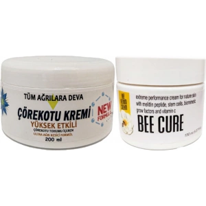 Hubrendy Bez Çörek Otu Kremi White Box 200 ml + Beecure Krem 150 ml / Krem Seti