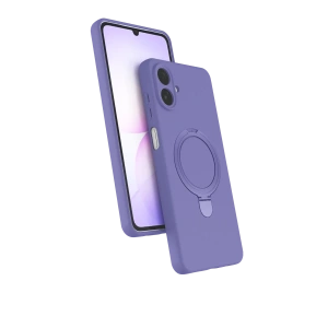 Hubrendy Bez Samsung Galaxy A07 4G Regal Magsafe Standlı Kapak - Lila