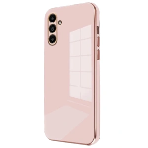 Hubrendy Bez Samsung Galaxy M15 Kılıf Volet Silikon - Pembe
