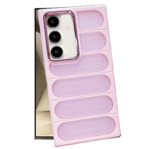 Hubrendy Bez Samsung Galaxy S24 Kılıf Airmax Silikon Kapak - Pembe