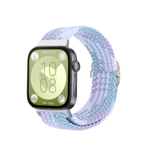 Hubrendy Bez Huawei Fit 4 Star Kordon - Lila-Beyaz