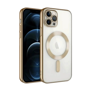 Hubrendy Bez Apple iPhone 13 Pro Kılıf Kross Magneticsafe Kapak - Gold