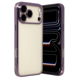 Hubrendy Bez Apple iPhone 17 Pro Max Lensli Silikon - Mor