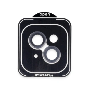 Hubrendy Bez Joko Apple iPhone 14 PVD Metal Kamera Lens - Siyah