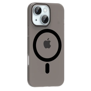 Hubrendy Bez Joko Apple iPhone 15 PC Blank Magsafe Kapak - Siyah