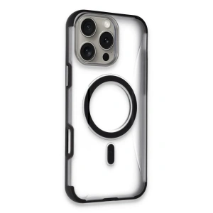 Hubrendy Bez Joko Apple iPhone 16 Pro Hilton Magsafe Kapak - Siyah