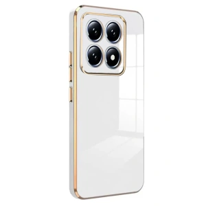 Hubrendy Bez Xiaomi Mi 14T Pro Volet Silikon - Beyaz