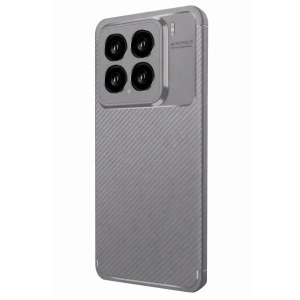 Hubrendy Bez Xiaomi Mi 15 Kılıf Auto Focus Karbon Kapak - Gri