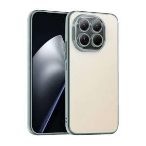 Hubrendy Bez Xiaomi Mi 15 Lensli Silikon - Gümüş