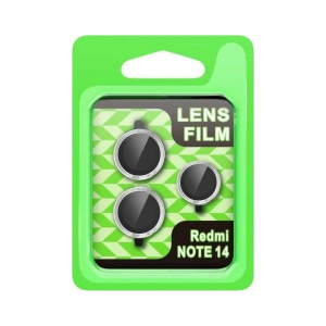 Hubrendy Bez Xiaomi Note 14 5G Raze Metal Kamera Lens - Gümüş