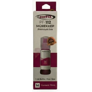Hubrendy Bez perFIX PF T112M  Kırmızı Şişeli Mürekkep (70 ml )