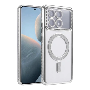 Hubrendy Bez Xiaomi Poco X6 Pro Joke Simli Magneticsafe Kılıf - Gümüş