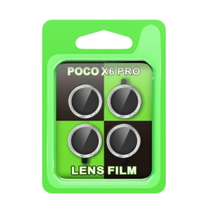 Hubrendy Bez Xiaomi Poco X6 Pro Raze Metal Kamera Lens - Gümüş
