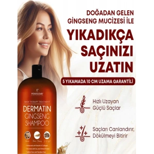 Hubrendy Bez Policlear Dermatin Gingseng Şampuan 3 Adet