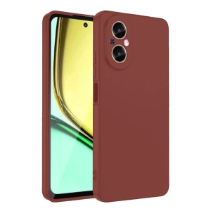 Hubrendy Bez Realme 12 Lite Kılıf First Silikon - Bordo