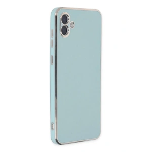 Hubrendy Bez Samsung Galaxy A04 Kılıf Volet Silikon - Açık Yeşil