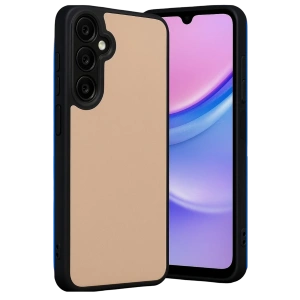 Hubrendy Bez Samsung Galaxy A26 Kılıf Aras Deri Kapak - Pudra