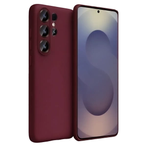 Hubrendy Bez Samsung Galaxy S26 Ultra First Silikon - Bordo
