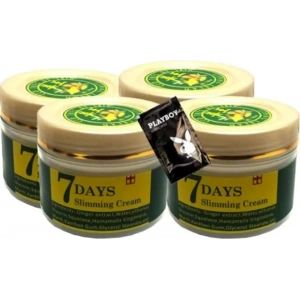 Hubrendy Bez Süper 7days 4lü Adet Ginger Miracle Slimming Cream Kremi 100 ml + 1 Adet Jel Hediyeli