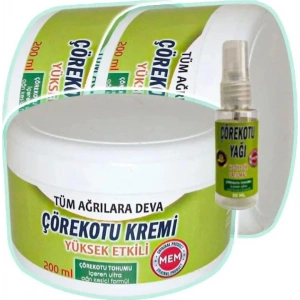 Hubrendy Bez Süper Çörek Otu Bakım Kremi 3X200 Ml+30 ml Çörek Otu Yağı ile