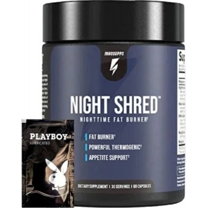 Hubrendy Bez Süper Night Shred Nighttime Fat Burner 60 Caps + 1 Hediyeli Jel