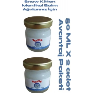 Hubrendy Bez Süper Snow Kitten Menthol Aromalı Masaj Kremi 50 ml 2 Adet