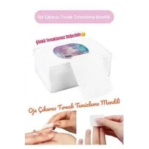 Hubrendy Bez Tüysüz Ped Tırnak Temizleme Mendili