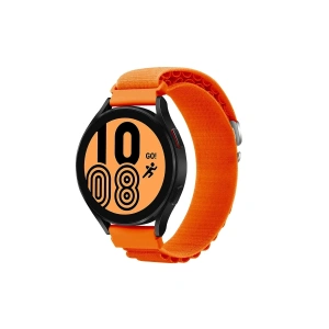 Hubrendy Bez Watch 22mm KR410 Kumaş Kordon - Turuncu