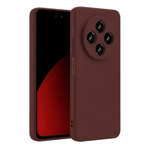 Hubrendy Bez Xiaomi Redmi 14C Kılıf First Silikon - Bordo