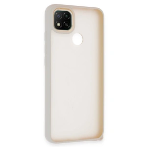 Hubrendy Bez Xiaomi Redmi 9C Kılıf Elegant Kapak - Pudra