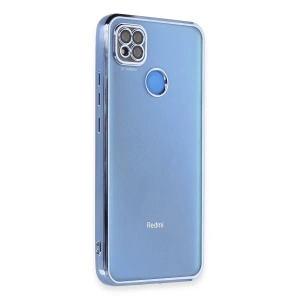 Hubrendy Bez Xiaomi Redmi 9C Kılıf Lensli Silikon - Açık Mavi