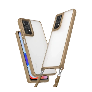 Hubrendy Bez Xiaomi Redmi Note 11 Pro Kılıf Penta Silikon Kılıf - Çöl Titanyum