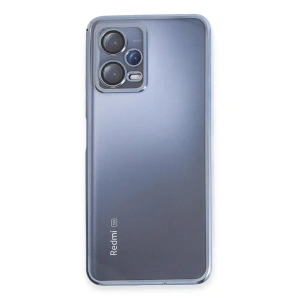 Hubrendy Bez Xiaomi Redmi Note 12 5G Kılıf Lensli Silikon - Açık Mavi