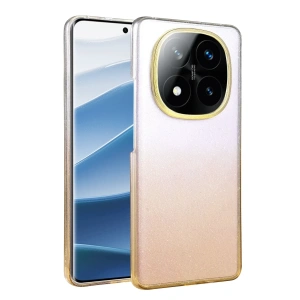 Hubrendy Bez Xiaomi Redmi Note 14 Pro 5G Glossy Kapak - Çöl Titanyum