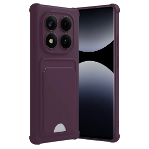 Hubrendy Bez Xiaomi Redmi Note 14 Pro Plus Kelvin Kartvizitli Silikon - Derin Mor