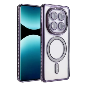 Hubrendy Bez Xiaomi Redmi Note 15 4G Joke Simli Magneticsafe Kılıf - Derin Mor