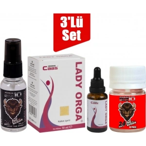 Hubrendy Bez Bizon Sprey Caas Lady Orga Kadin Kadın Damla Bizon 100MG 10lu