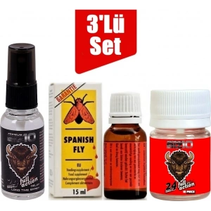 Hubrendy Bez Bizon Sprey Spanish Fly Kadin Kadın Damla Bizon 100MG 10lu