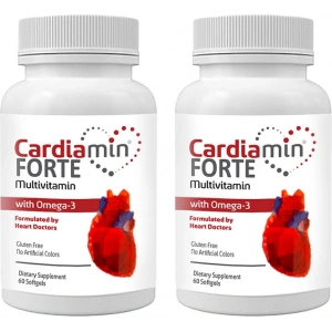 Hubrendy Bez Cardiamin Forte 2 Adet Multivitaminli OMEGA3LÜ 60 Soft Jel Kapsüllü Formül