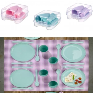 Hubrendy ÇER 6 Kişilik Çantalı Piknik Seti