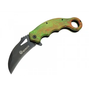 Hubrendy ÇER Böker Bukalemun 471b Karambit Kamp Çakı 20 Cm - Plastik Sap