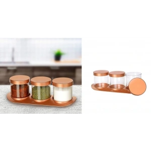 Hubrendy ÇER Bronz Baharat Seti Lüx 3lü Set