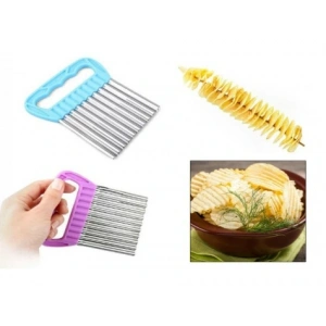 Hubrendy ÇER Chips Chopper Şekilli Sebze Ve Meyve Dilimleyici
