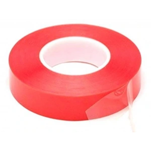 Hubrendy ÇER Çift Taraflı Akrilik Silikonize Bant 18 Mm X 2 Metre Kırmızı Vhb