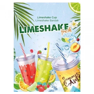 Hubrendy ÇER Cool Lime Bardağı - Limeshake Bardak 600 Ml