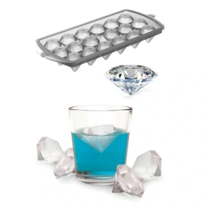 Hubrendy ÇER Diamond Elmas Şeklinde Buz Kalıbı 18 Bölmeli
