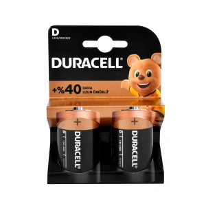 Hubrendy ÇER Duracell Alkalin Büyük Boy D Pil 2li