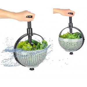 Hubrendy ÇER Hızlı Salata Kurutucu Süzgeç- Dönerli Süzgeç Dev Boy