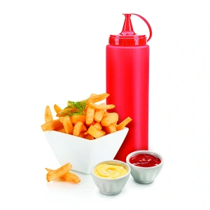 Hubrendy ÇER Ketçap Şişesi - 1000ml Dev Boy Kırmızı