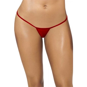 Hubrendy ÇER Kırmızı Transparan Tül String Tanga Tm1115